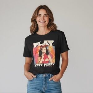 Katy Perry Collections Black Graphic Tee